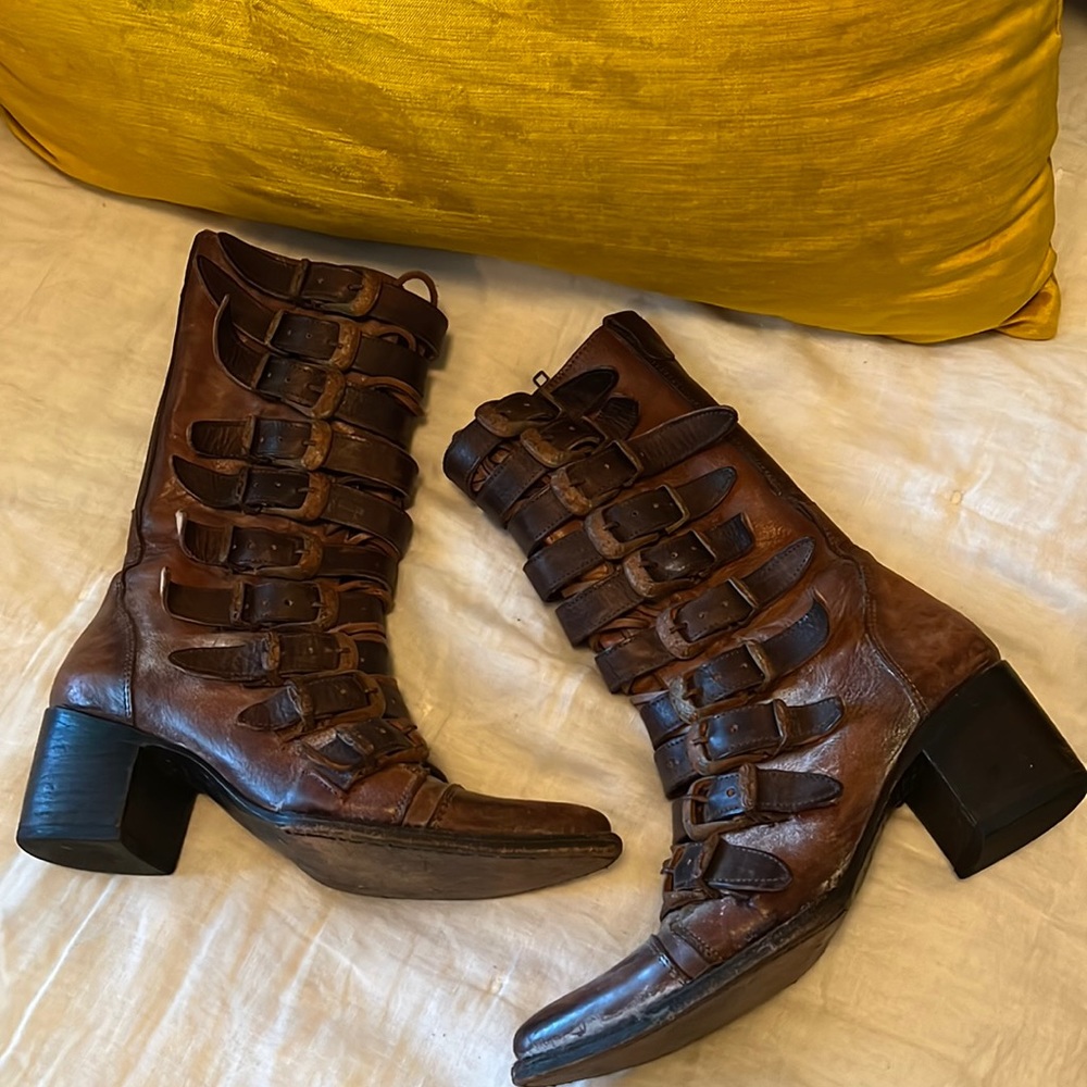 HARD TO FIND: FREEBIRD Buckle Boots I will not go down on the price of these!